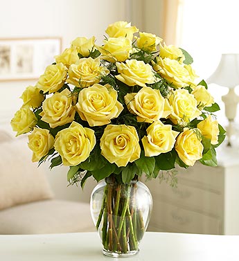 yellow Roses in a Vase